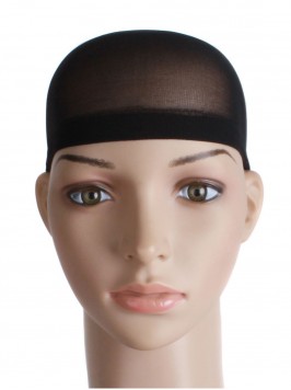2 Pieces One Size Nylon Wig Cap Black 2 Pieces One Size Nylon Wig Cap Black