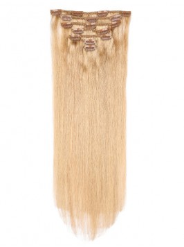 Blonde Long Straight Clip In Extension