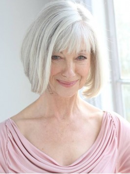 Chin Length Remy Human Hair Capless Straight Lady ...