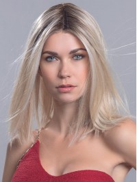 Straight Blonde Real Human Hair Wigs