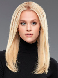 Long Midddle-parting Straight Capless Real Human Hair Wigs