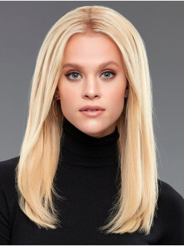 Long Midddle-parting Straight Capless Real Human H...