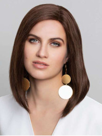 Stylish 14" Lace Front Straight Real Human Hair Wigs