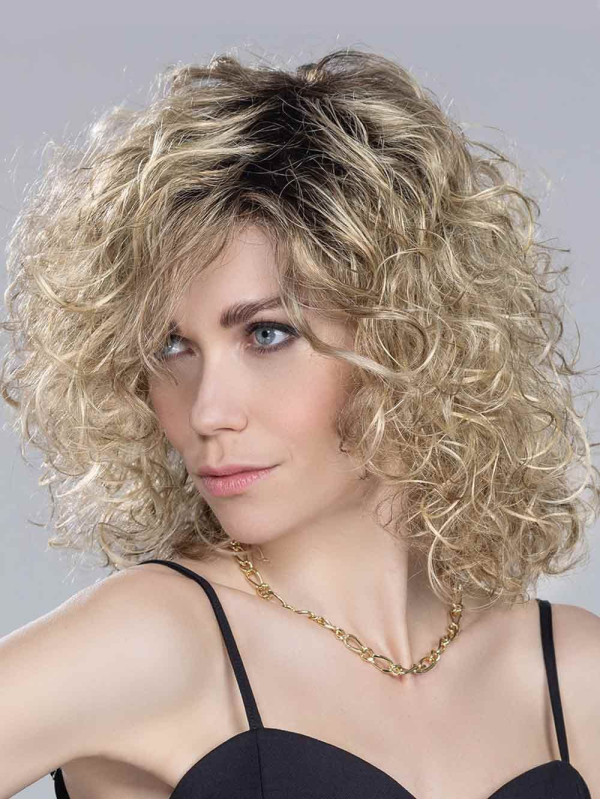 Shoulder Length Glamorous Curls Capless Human Hair Wigs
