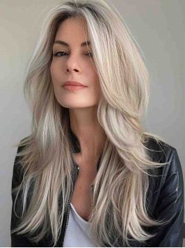 Long Remy Human Hair 18" Capess Layered Real ...