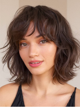 12" Brown Synthetic Layered Monofilament Chin...