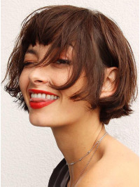 Short Capless Wigs Bobs 8" Synthetic Straight Wigs