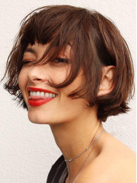 Short Capless Wigs Bobs 8" Synthetic Straight Wigs