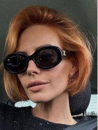 Short Copper Synthetic 10" Bobs Straight Monofiament Wigs