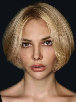 Blonde Wig 10" Straight Lace Front  Synthetic...