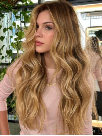 Long Wavy Synthetic Without Bangs Capless 20" Wigs