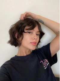10" Monofilament Synthetic Brown Bob Wigs