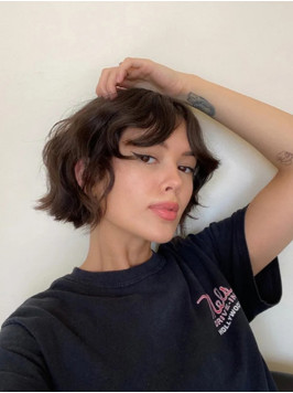 10" Monofilament Synthetic Brown Bob Wigs