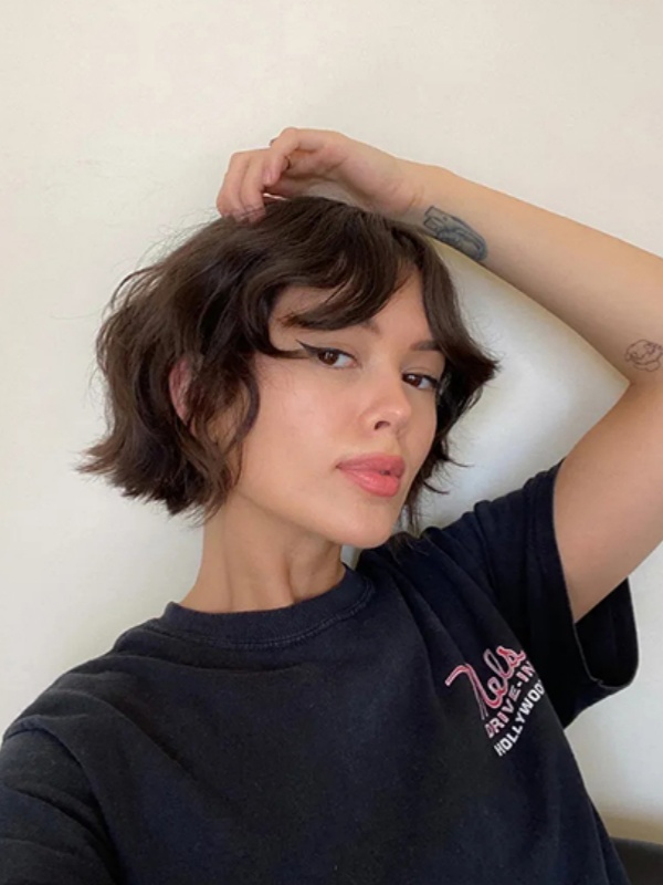 10" Monofilament Synthetic Brown Bob Wigs