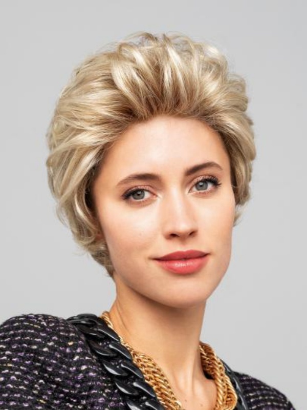 8" Without Bangs Capless Blonde Synthetic Wigs