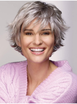 Grey Wigs Straight Capless 8" Synthetic Wigs