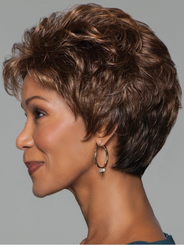 Brown Short Curly Wig