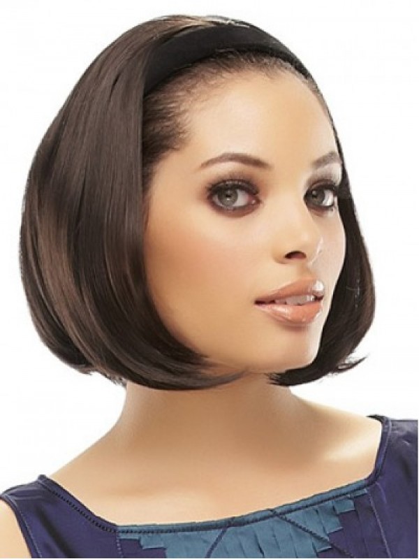 Mid-length 3/4 Wig With Hard Velvet Attached Headband