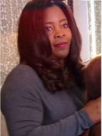 Kim Kimble Central Parting Long Wavy Lace Front Human Hair Wigs