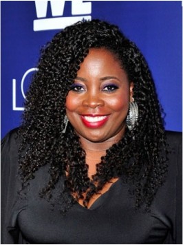 Kim Kimble Afro-Hair Long Curly Lace Front Human H...