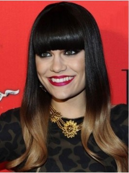 Jessie J Ombre Long Straight Monofilament Human Ha...