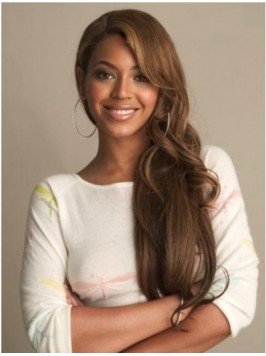 Beyonce Long Wavy Full Lace Human Hair Wigs With S...