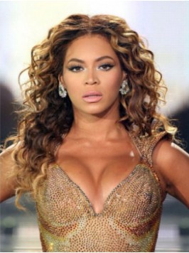 Beyonce Central Parting Long Wavy Lace Front Human...