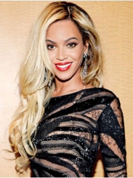 Beyonce Long Wavy Lace Front Human Hair Wigs With ...