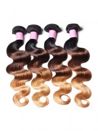 4 Bundles Brazilian Ombre Body Wave Human Virgin Hair