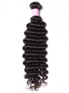 1 Pieces Deep Wave Human Virgin Hair Weaving