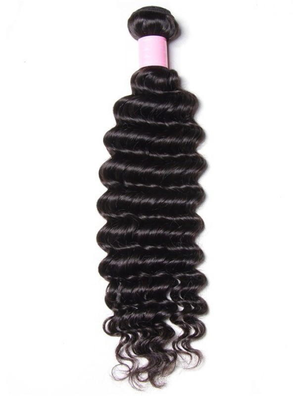 1 Pieces Deep Wave Human Virgin Hair Weaving