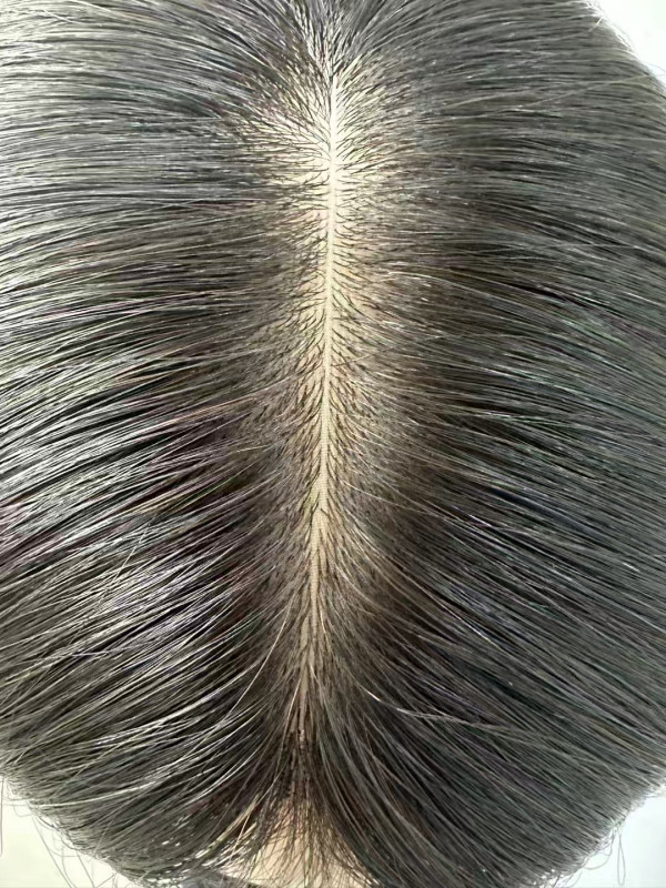 Straight Clip in Remy Hair Pieces For Women Real Human Hair For Thinning Hair Silk Top Base Human Hair Toppers